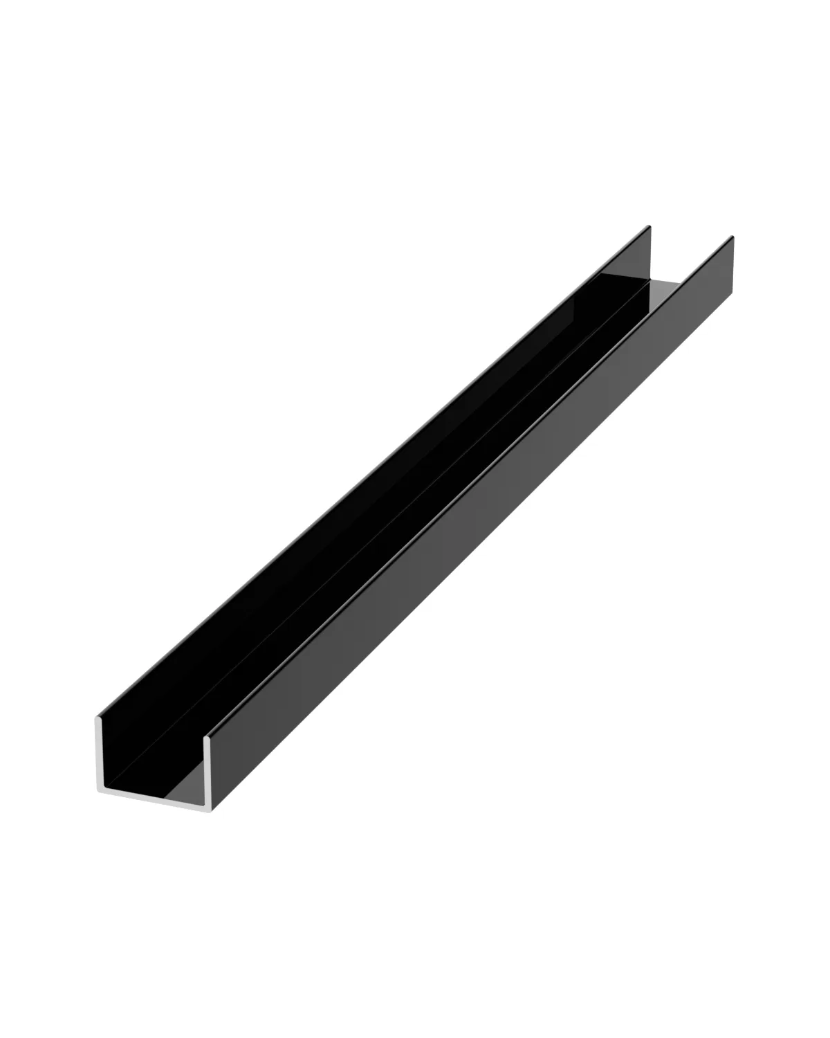 Gloss black finish, 15U-B panel swatch
