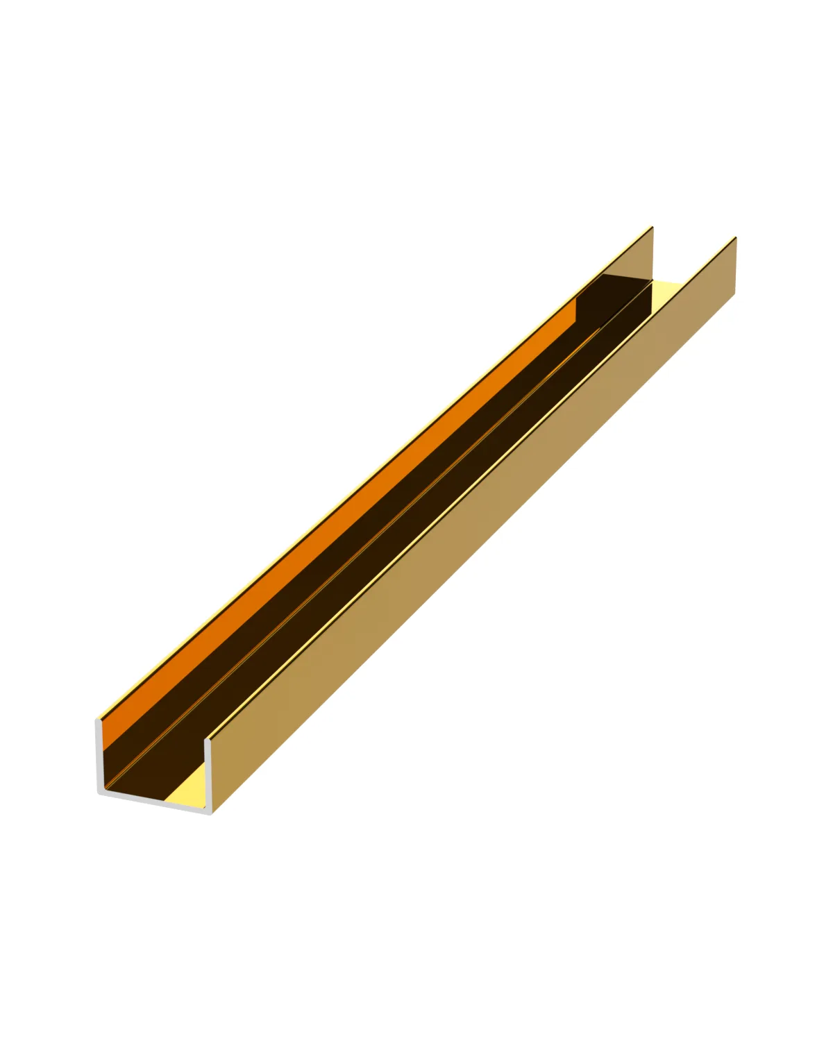 Gloss gold finish, 15U-G panel swatch