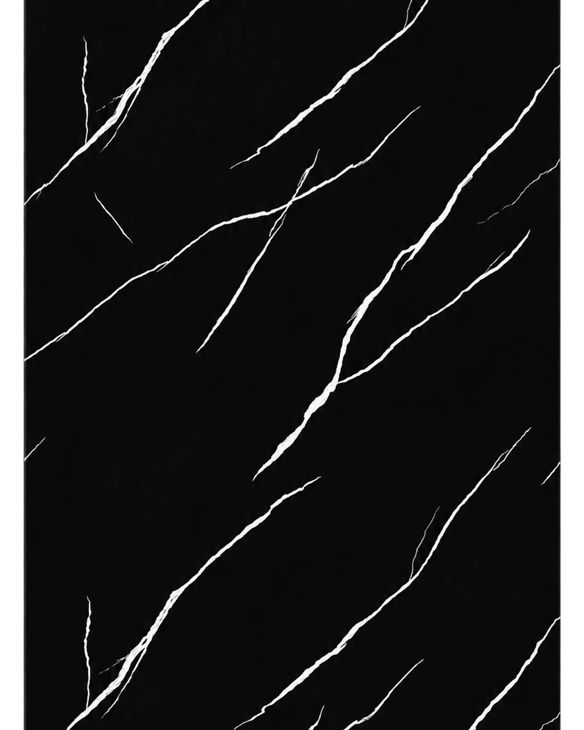 Black marble, white veining finish, S1658 panel swatch